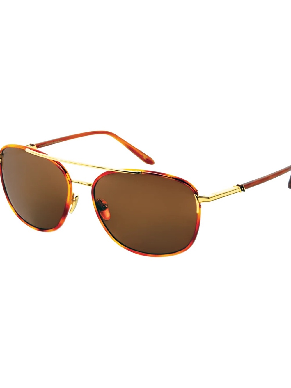 Leisure Society Lummi Havana Tortoise Gold Sunglasses NWT (24k Gold)